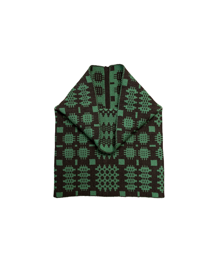 Carthen Merino Tube Scarf  - Umber / Malachite