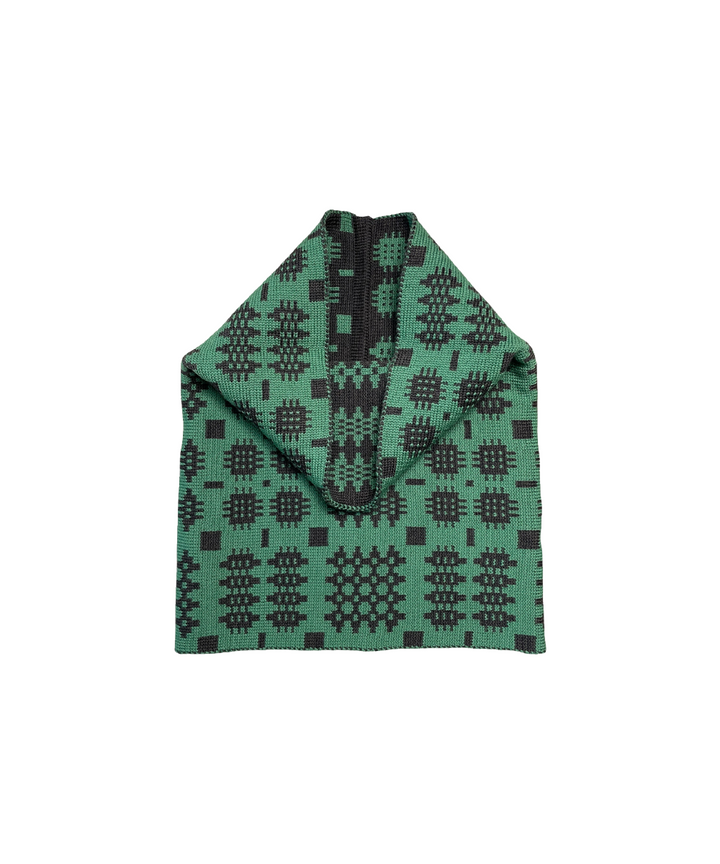 Carthen Merino Tube Scarf  - Umber / Malachite