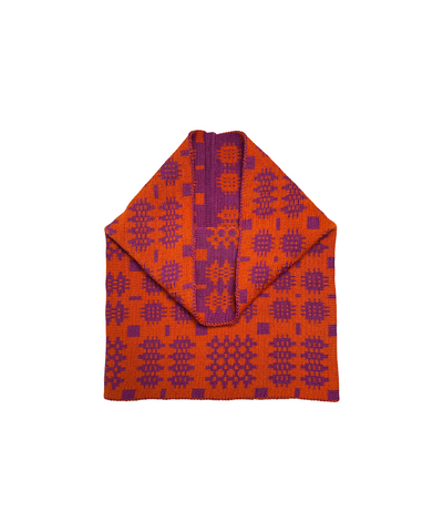 Carthen Tube Scarf  - Violet / Pumpkin