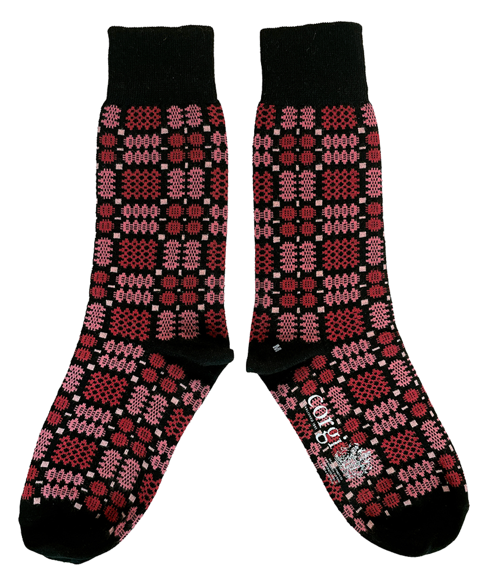 Carthen Socks - Soot / Petals