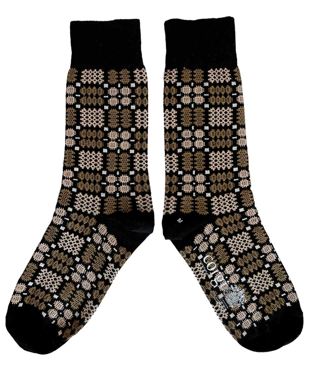 Carthen Socks - Soot / Fields