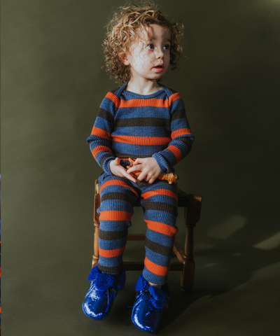 Sylfaen Skinny Rib - Denim Stripe