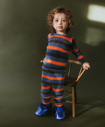 Sylfaen Skinny Rib - Denim Stripe