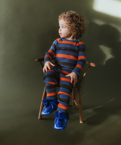 Sylfaen Skinny Rib - Denim Stripe