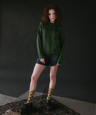 Eryri Pullover - Monstera / Umber (Adult)