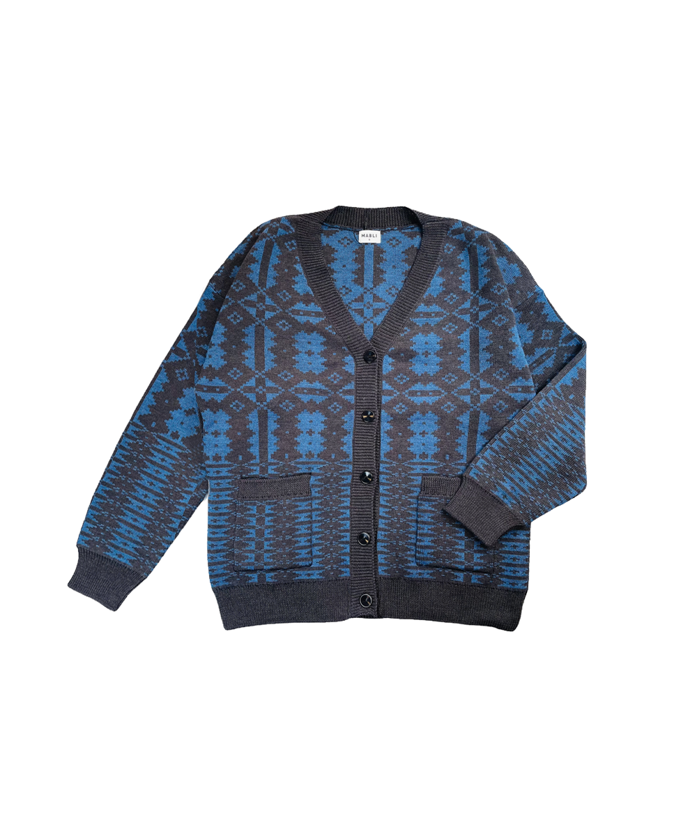 Eryri Cardigan - Umber / Denim (Adult)
