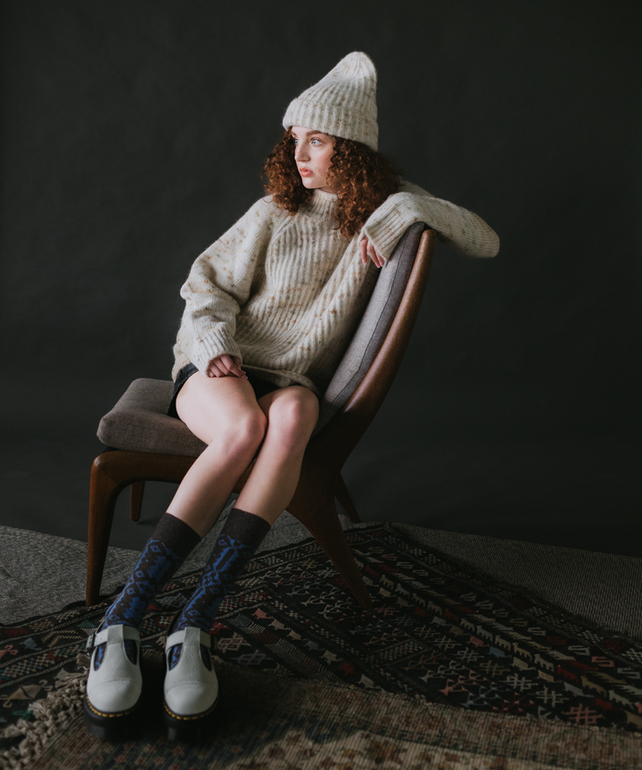 Blewog Beanie - Moss Speckle (Adult)