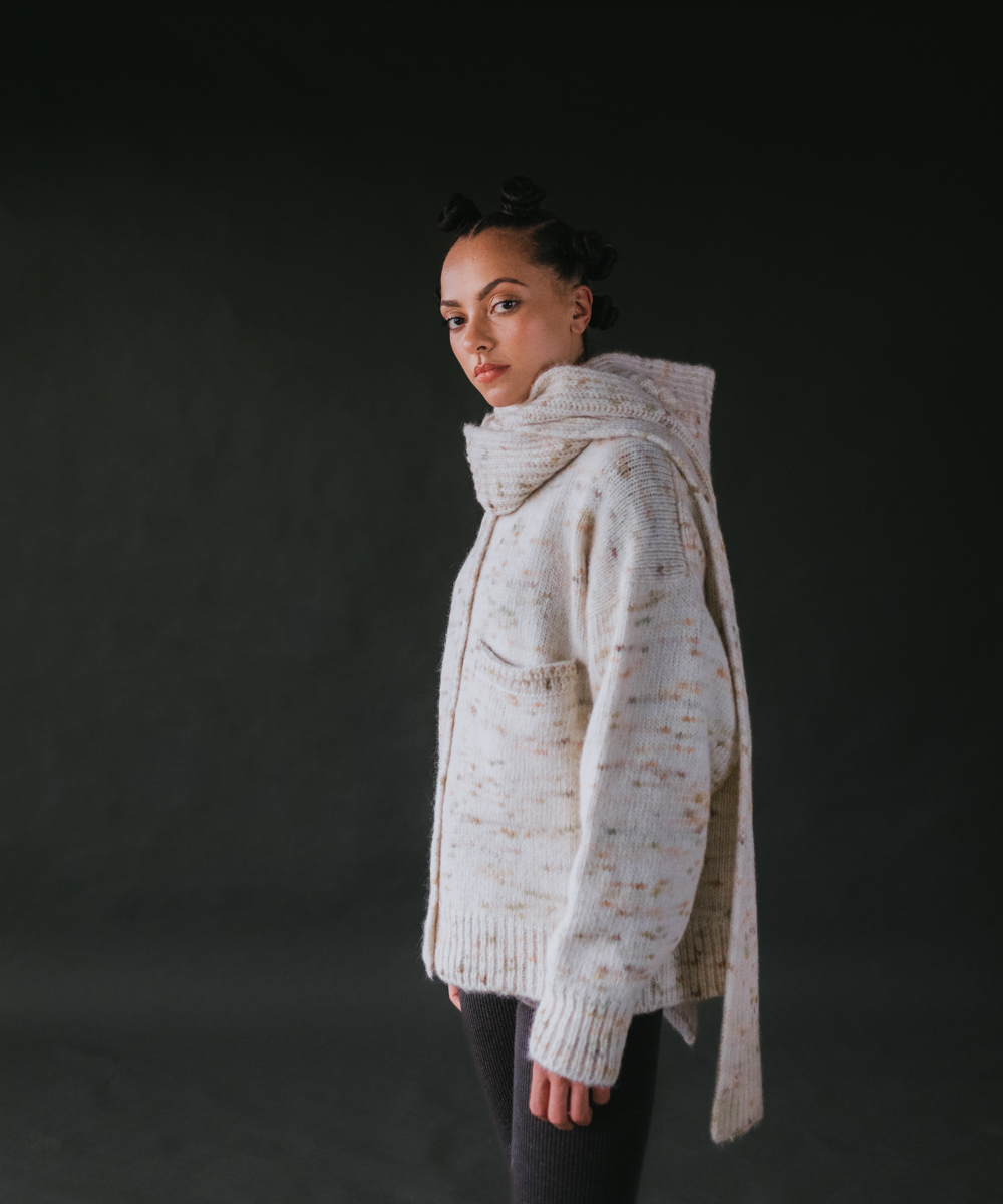 Blewog Cardigan - Moss Speckle (Adult)