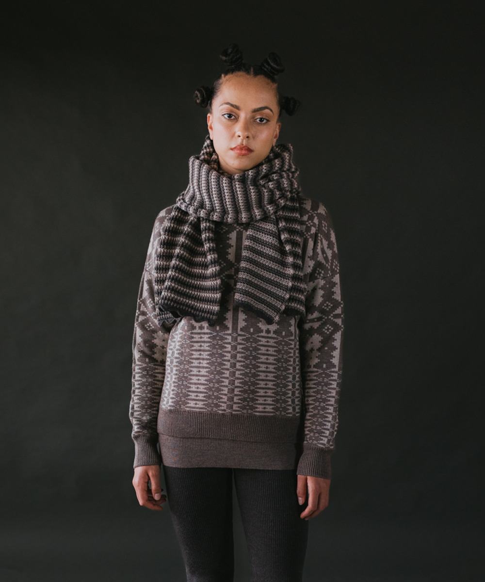 Porth Scarf - Umber (Adult)