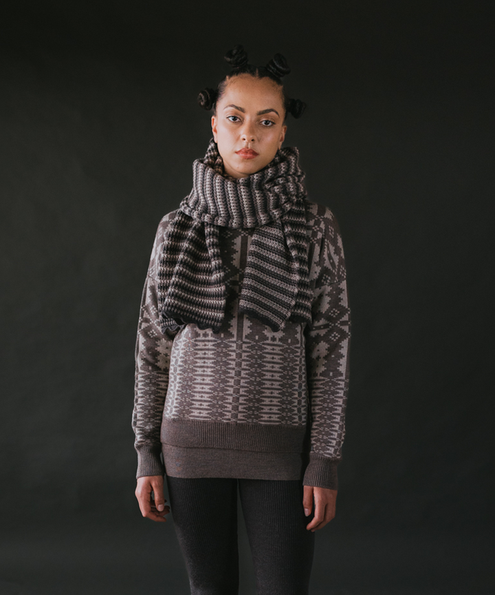 Porth Scarf - Umber (Adult)