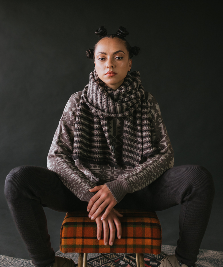 Porth Scarf - Umber (Adult)