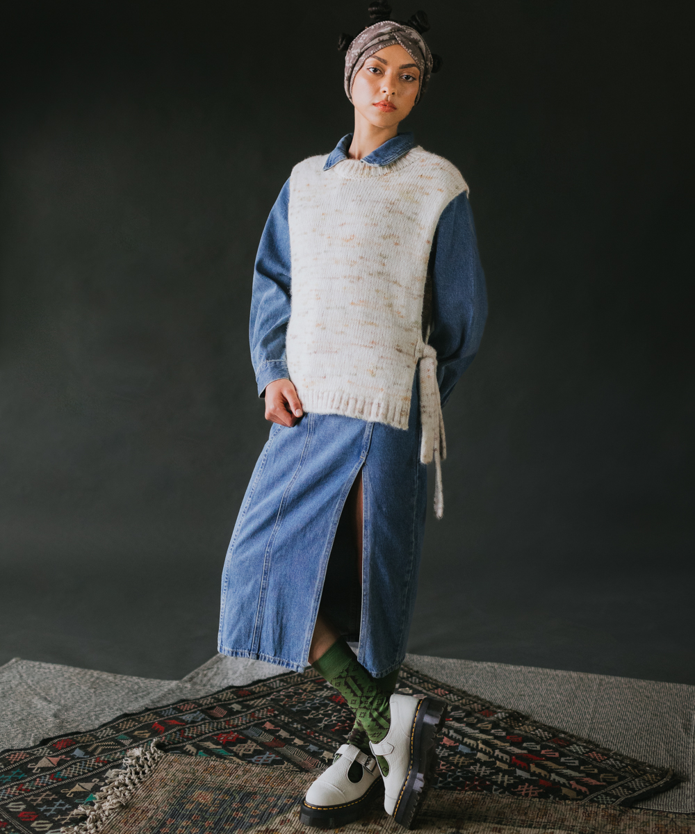 Blewog Vest - Moss Speckle (Adult)