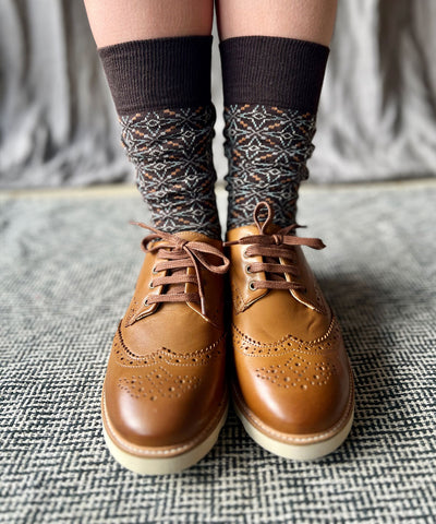Llŷn Socks - Umber