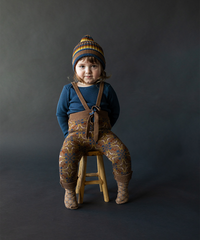Coblyn Beanie - Azurite Blue Stripe - Baby