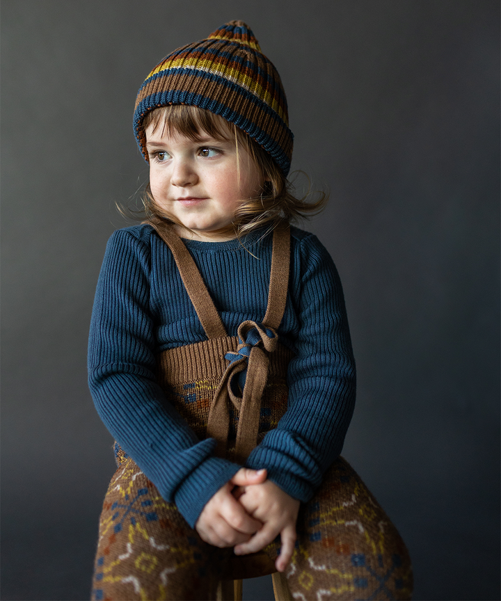 Sylfaen Skinny Rib - Azurite Blue