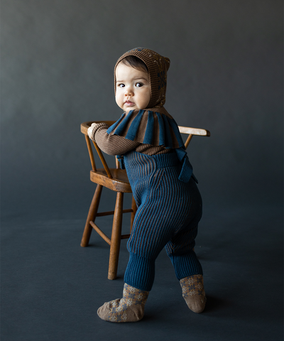 Tirion Dungarees - Azurite Blue / Pecan - Baby