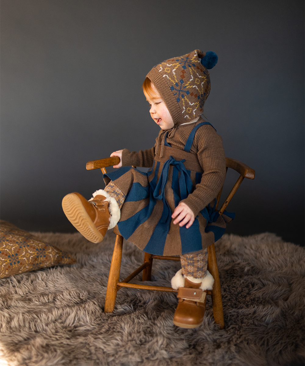 Llŷn Long Socks - Pecan - Baby