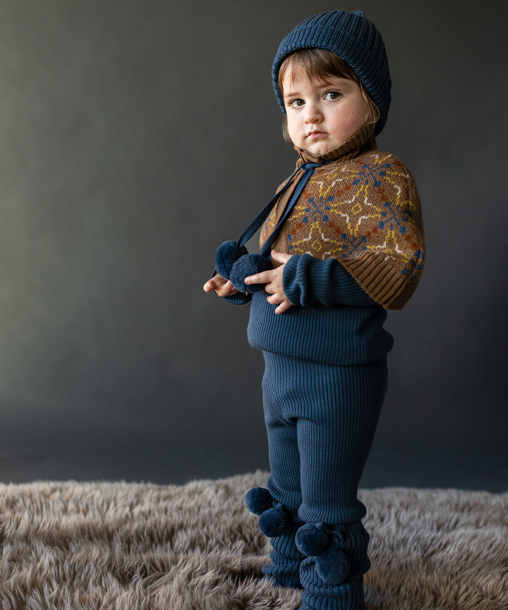 Mabli Llyn Cape Umber S THESIMPLEFOLK 3-4y セットアップ Mabli Llyn Cape Umber S マブリポンチョ