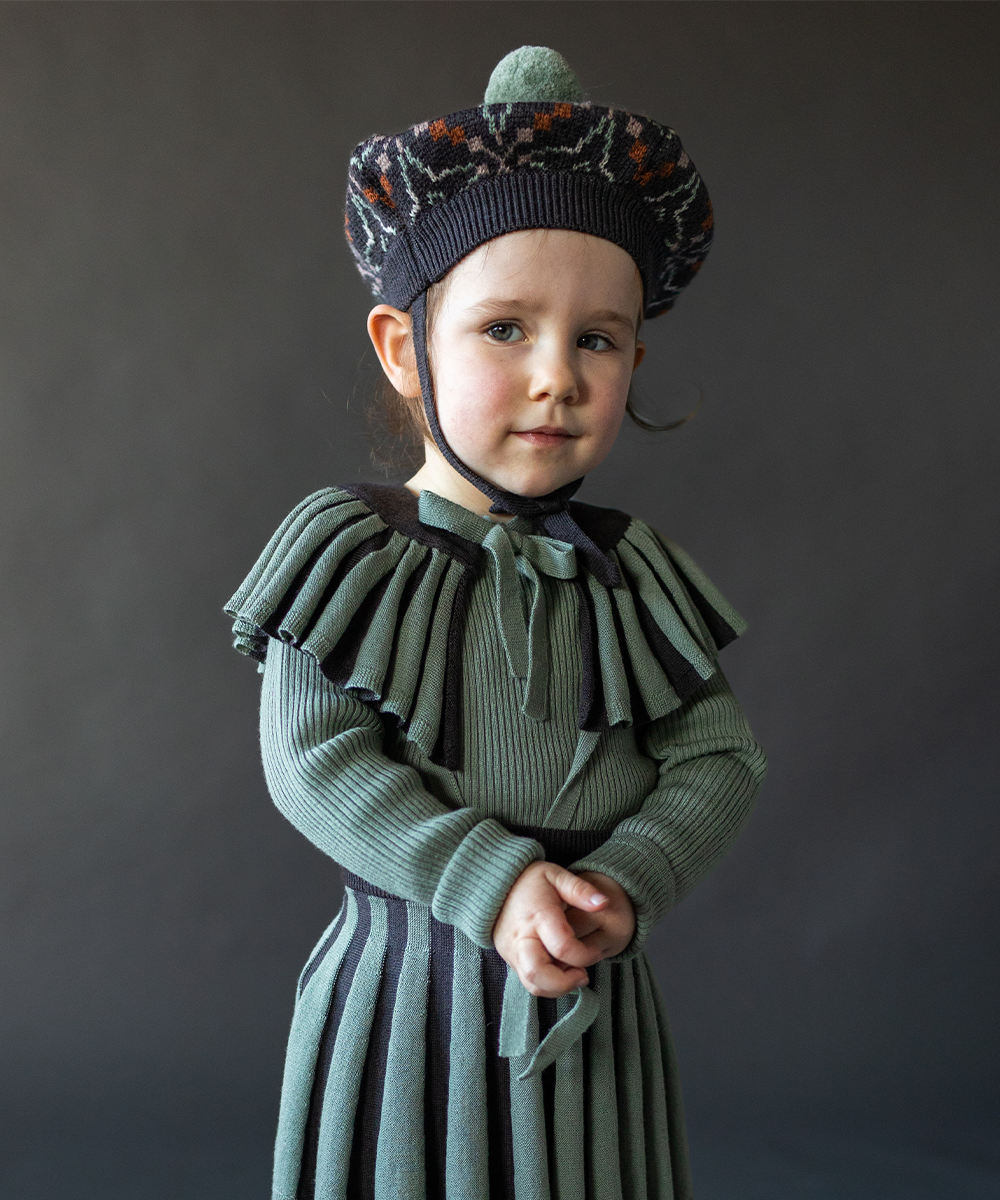 Moonbeam Capelet - Umber / Duck Egg