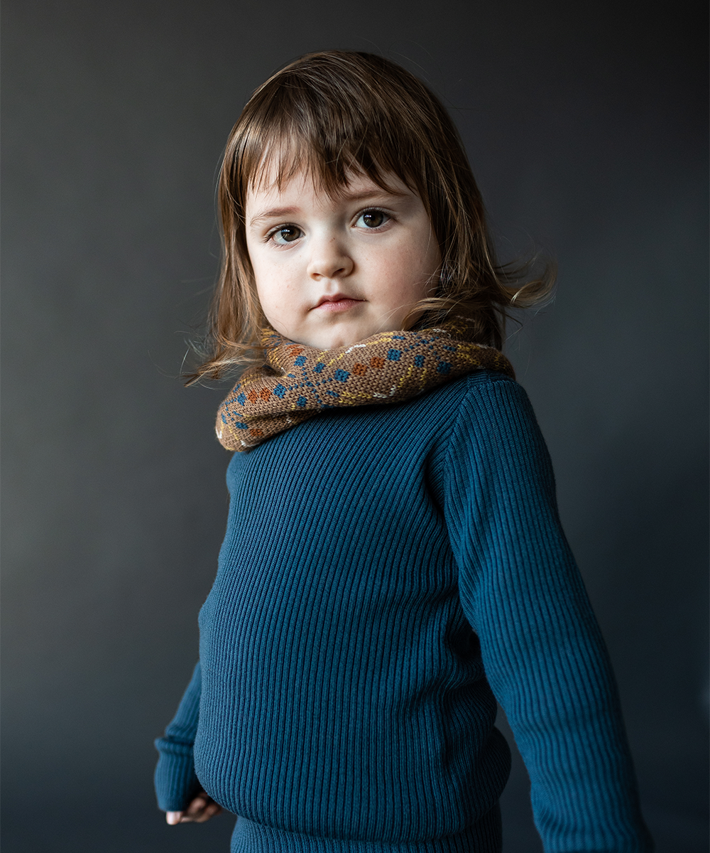 Sylfaen Skinny Rib - Azurite Blue