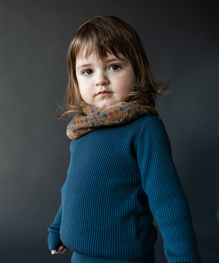 Sylfaen Skinny Rib - Azurite Blue