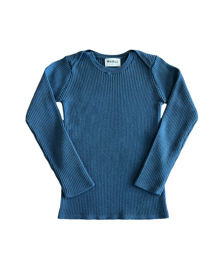 Sylfaen Skinny Rib - Azurite Blue