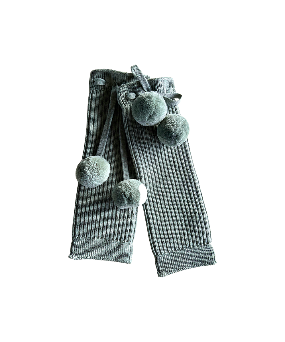 Pom-Pom Warmers - Duck Egg