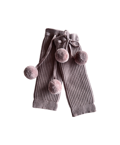 Pom-Pom Warmers - Mink - Baby