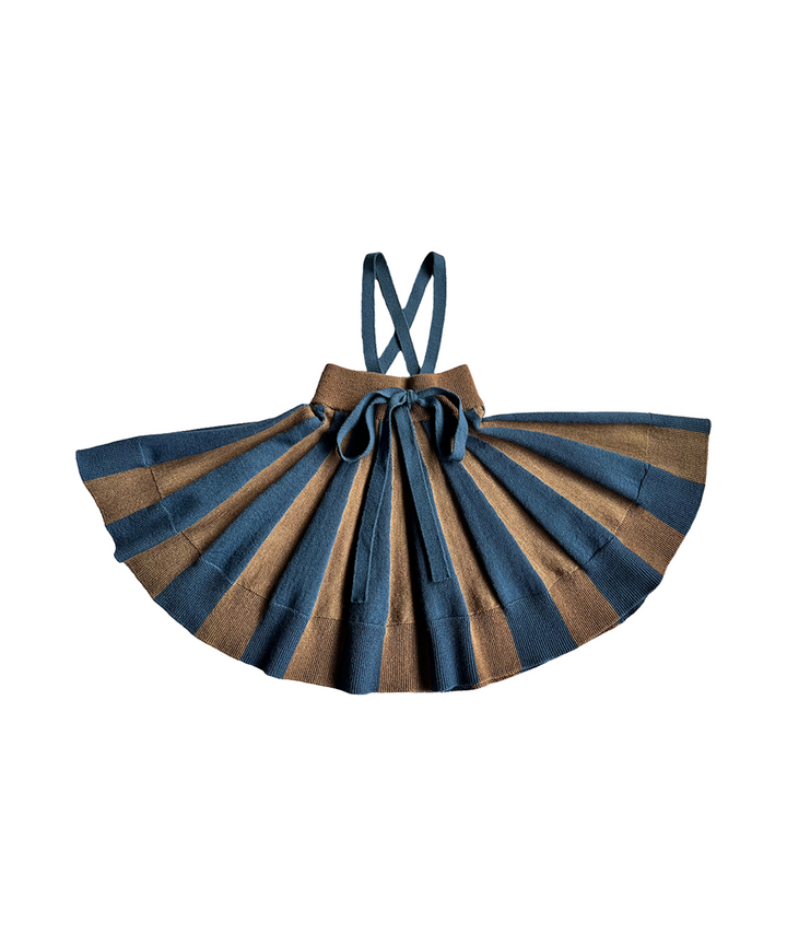 Moonbeam Skirt - Pecan / Azurite Blue