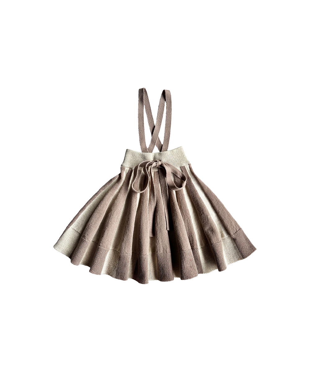 Moonbeam Skirt - Almond / Mink