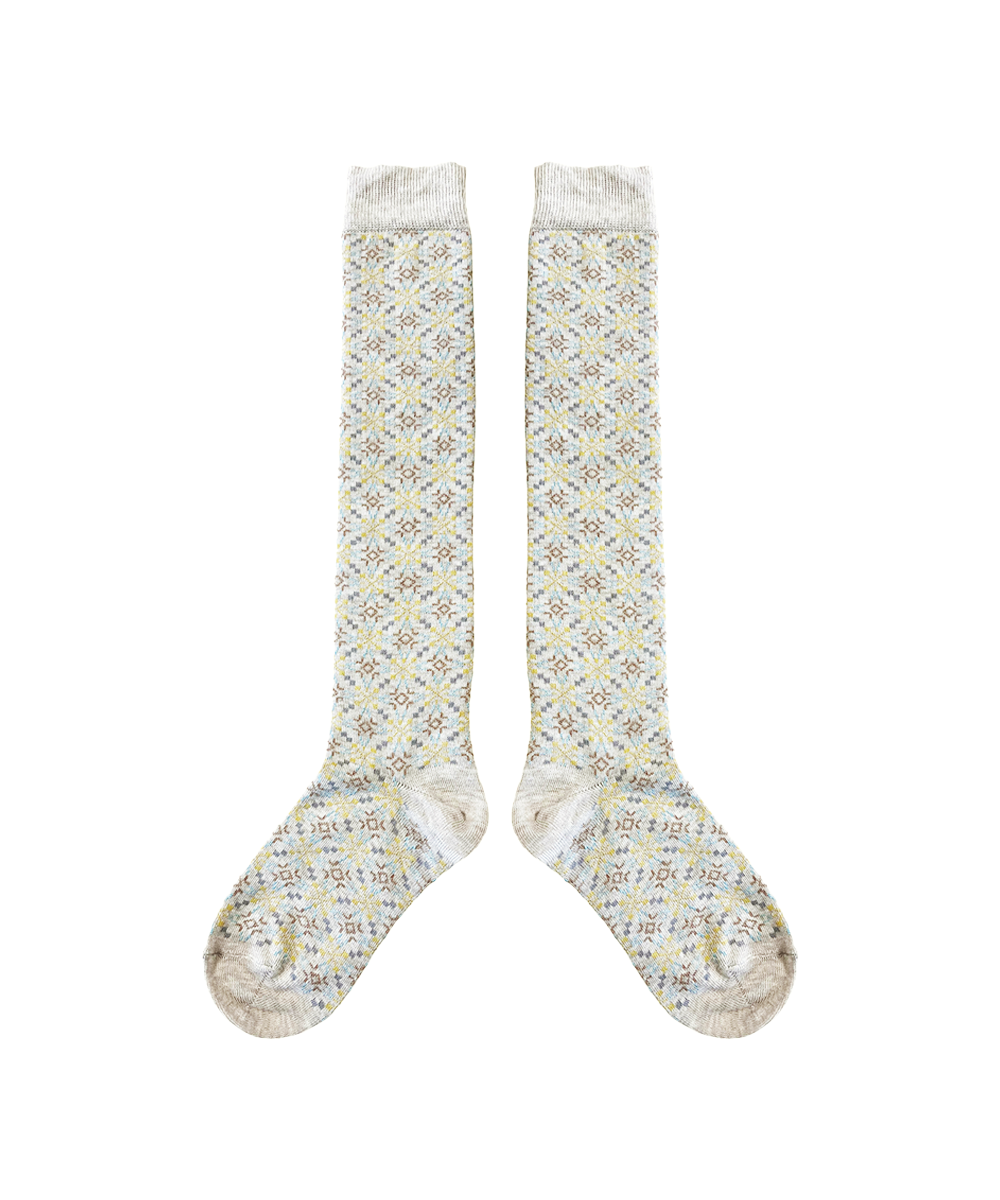 Llŷn Long Socks - Almond - Baby