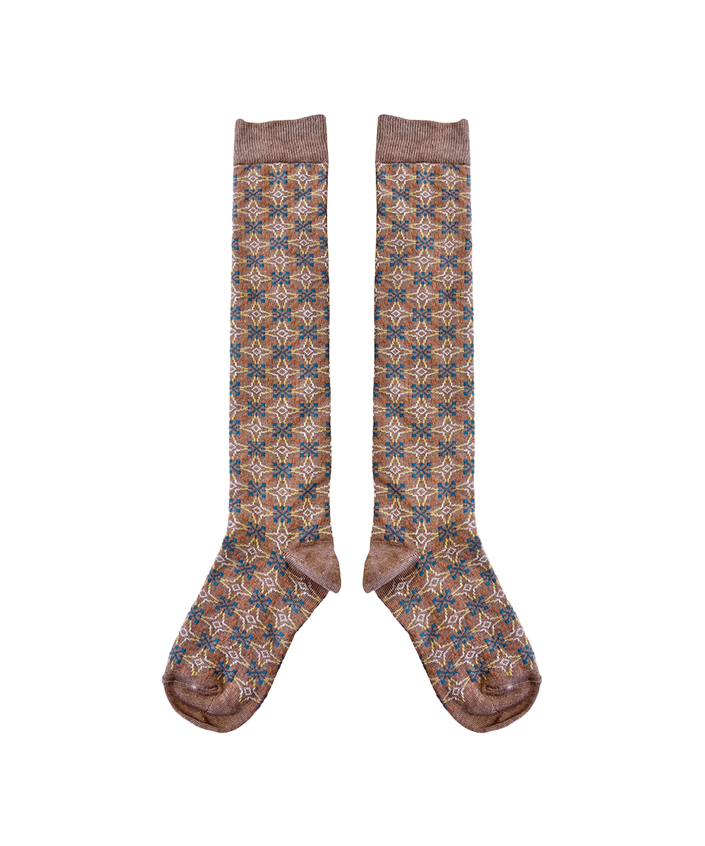 Llŷn Long Socks - Pecan - Baby