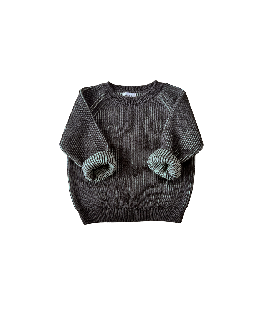 Tirion Pullover - Umber / Duck Egg - Child