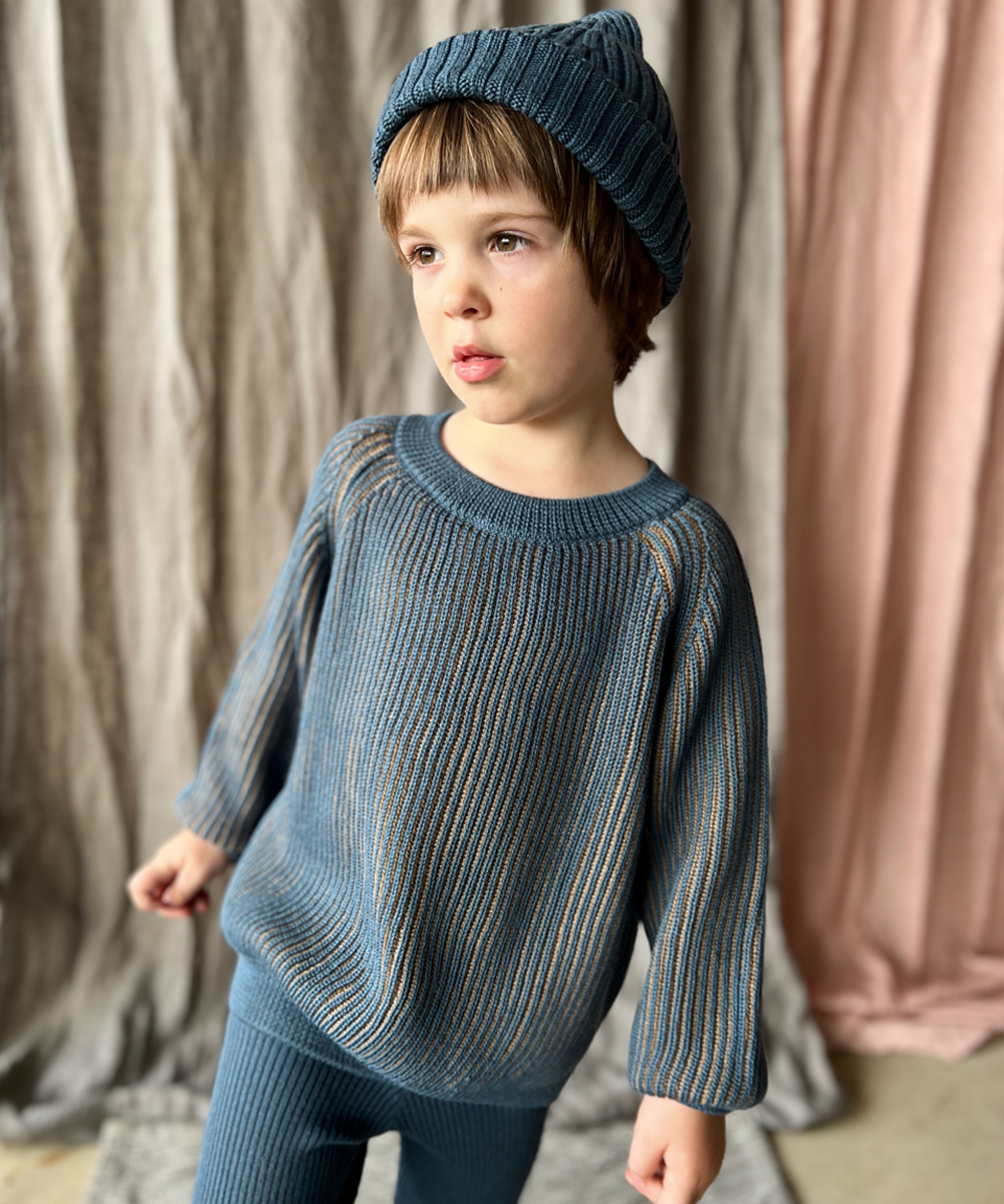 Tirion Pullover - Azurite Blue / Pecan - Baby