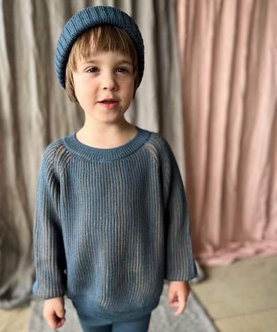 Tirion Pullover - Azurite Blue / Pecan - Child