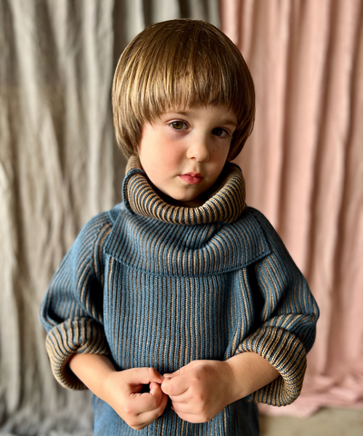 Tirion Pullover - Azurite Blue / Pecan - Baby