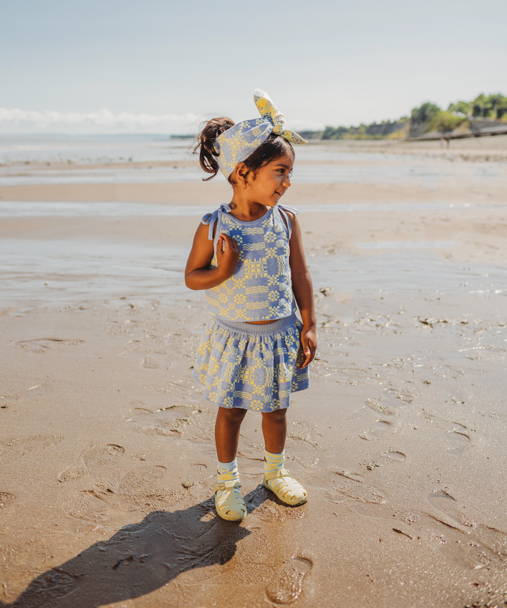 Brithlen Skirt - Chambray Blue Melange - Kids