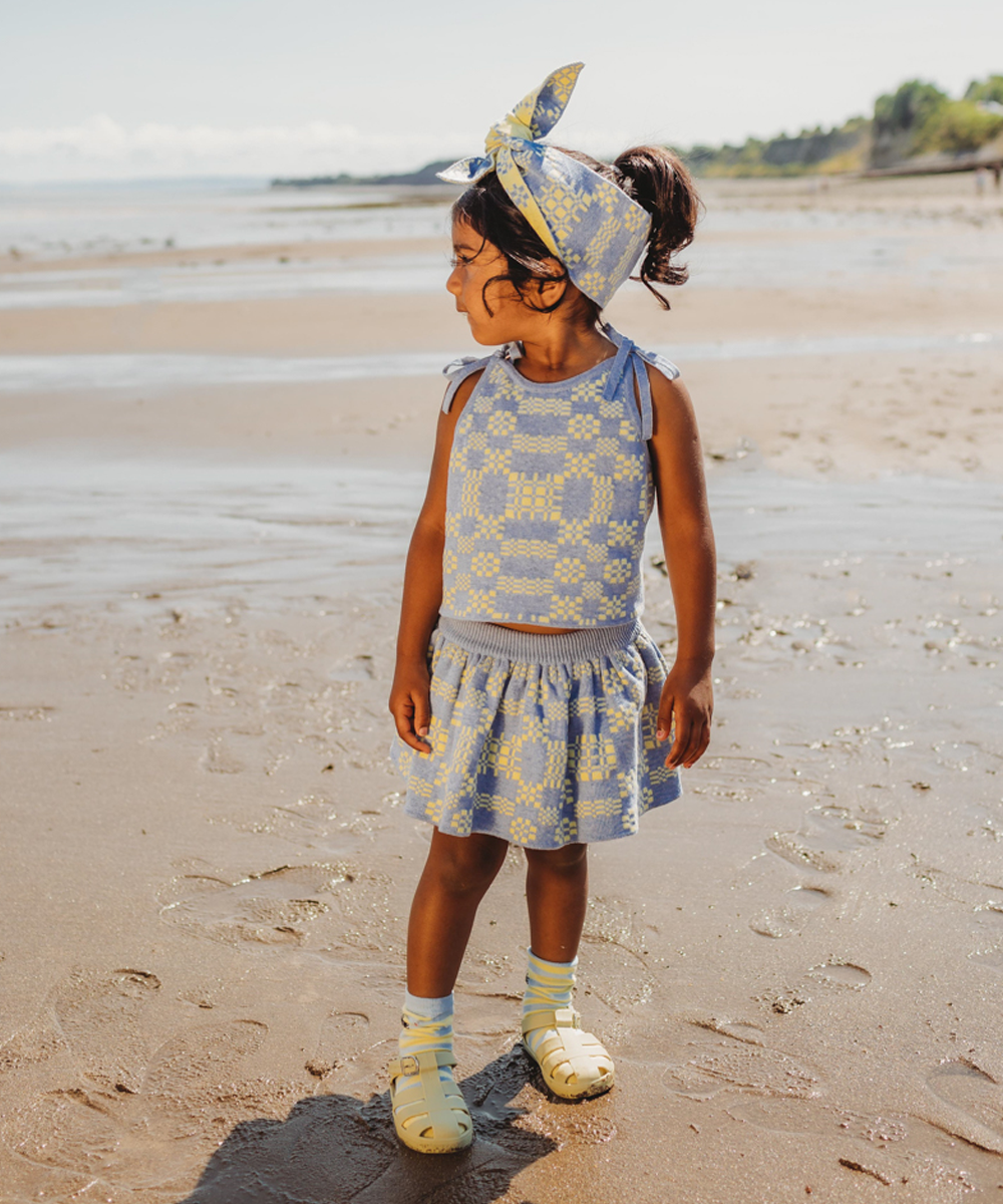 Brithlen Skirt - Chambray Blue Melange - Kids