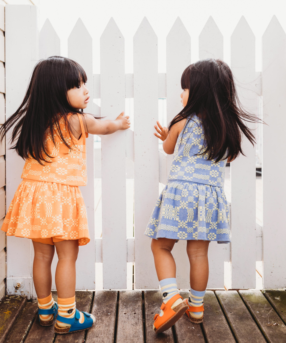 Brithlen Vest - Chambray Blue Melange - Kids