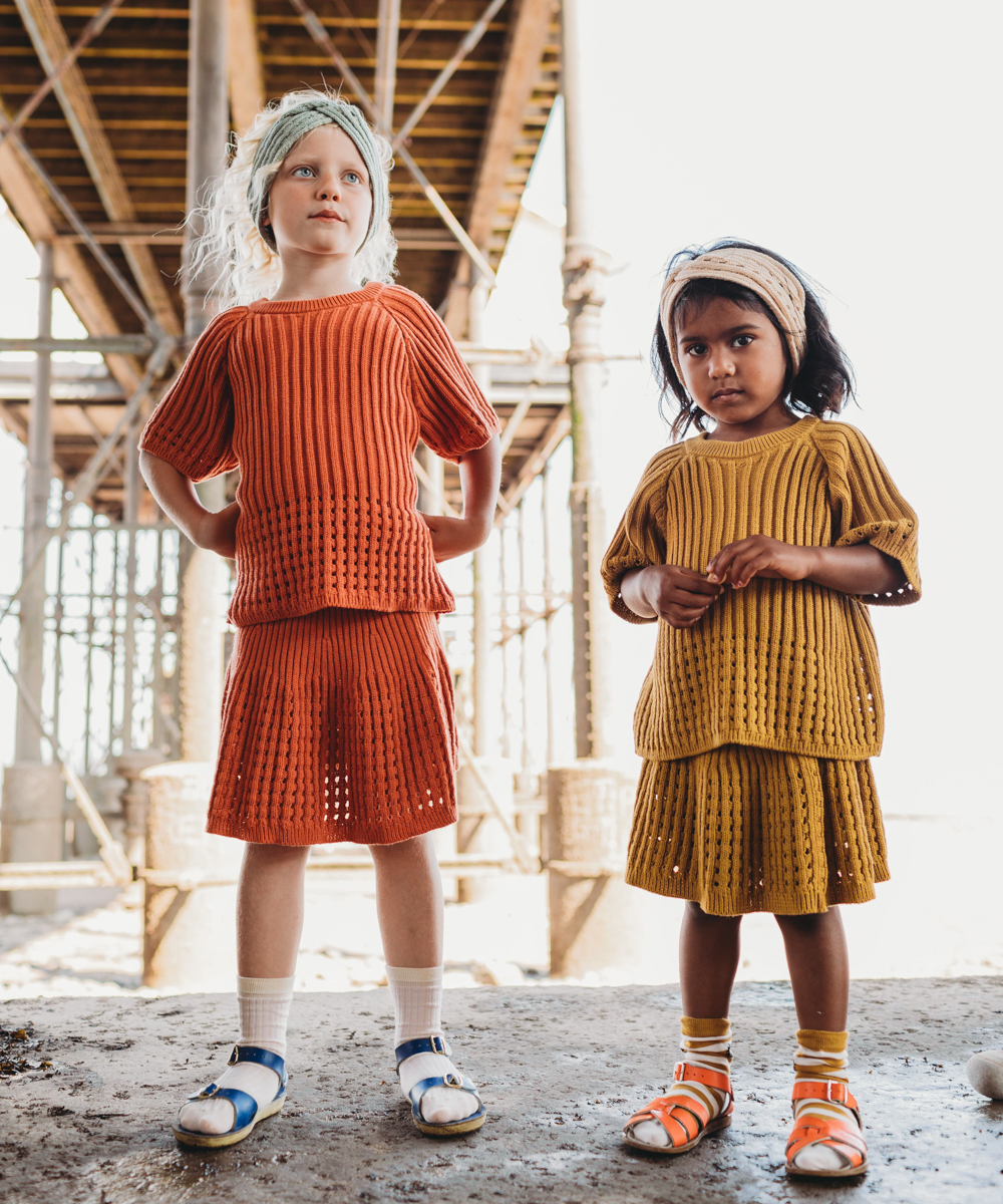 Dotiau Skirt - Papaya