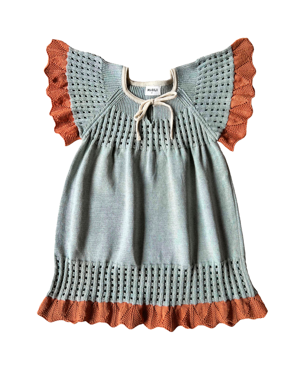 Eirlys Dress - Eucalyptus - Kids