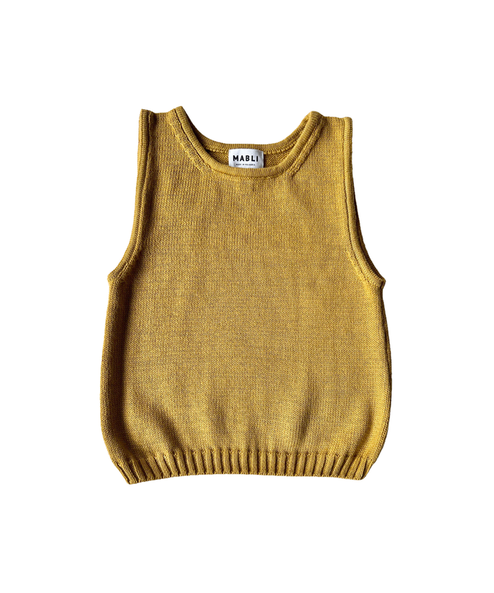 Sail Vest - Cerignola  - Organic Cotton &amp; Cashmere