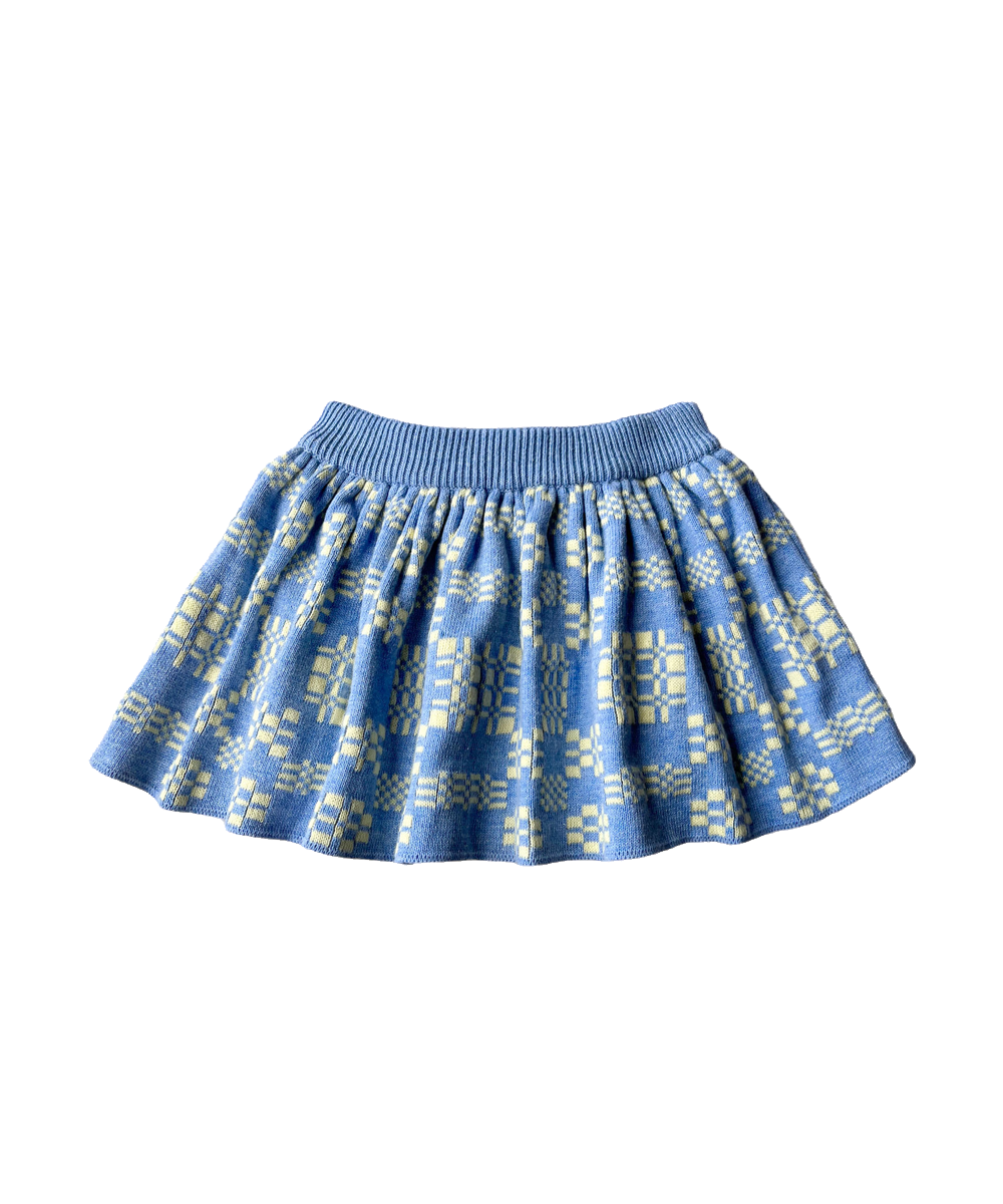 Brithlen Skirt - Chambray Blue Melange - Kids