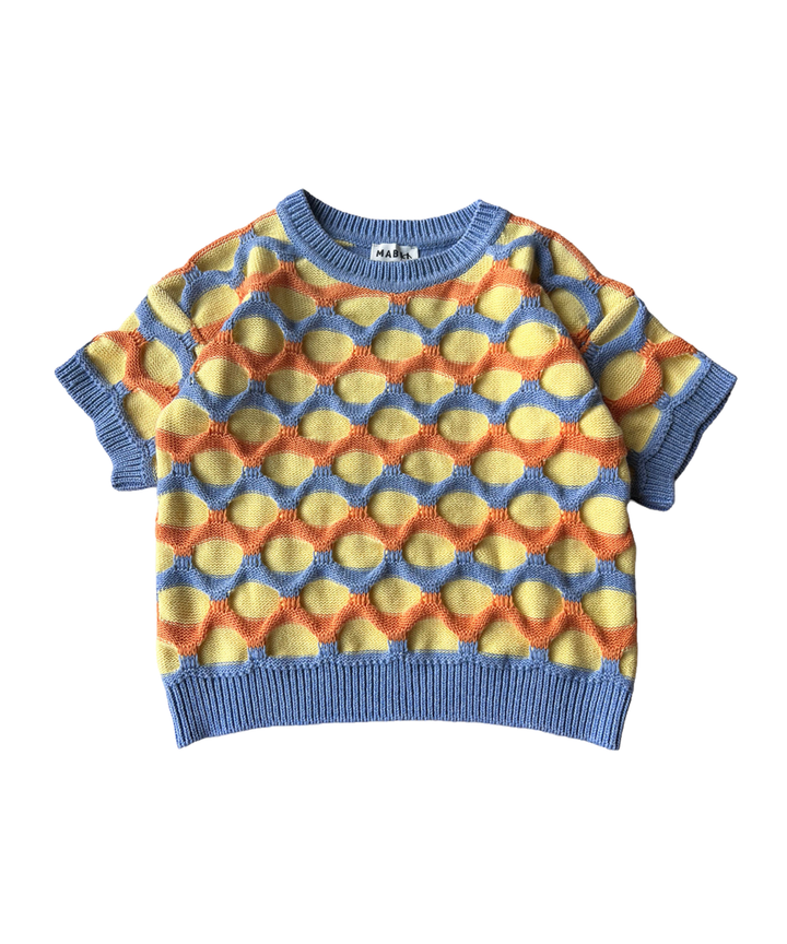 Tonnau Tee - Melon/Yuzu/Chambray Blue