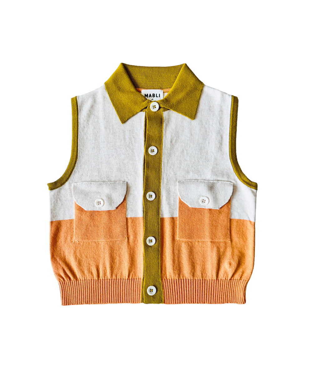 Elgan Vest - Sand/Melon - Kids