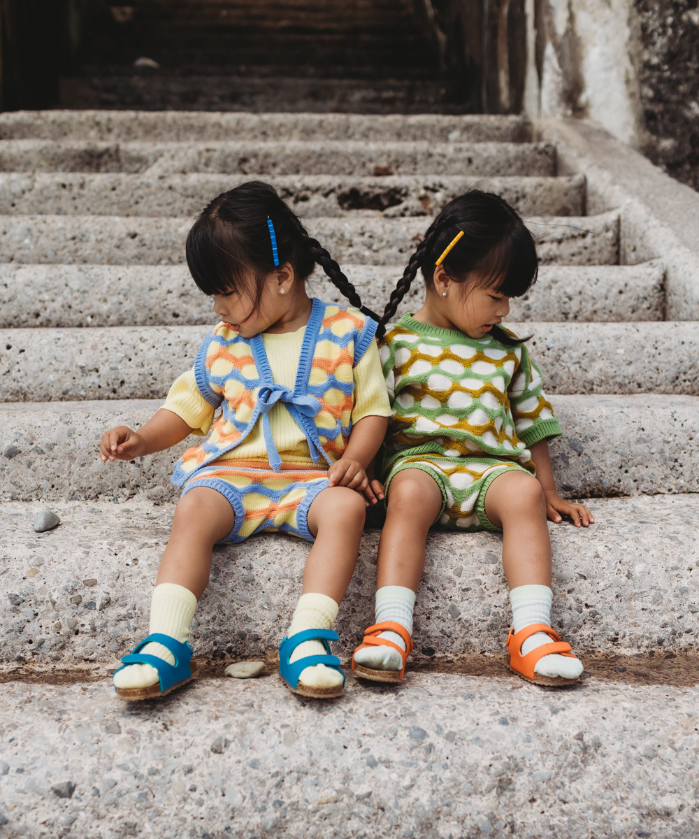 Tonnau Bloomers - Melon/Yuzu/Chambray Blue