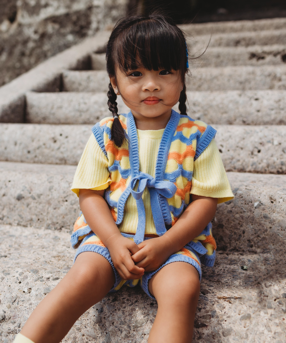 Tonnau Bloomers - Melon/Yuzu/Chambray Blue