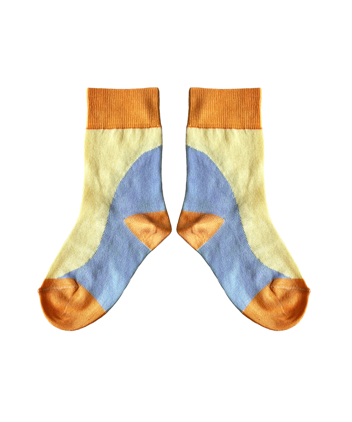 Tonnau Socks - Chambray Blue/Yuzu