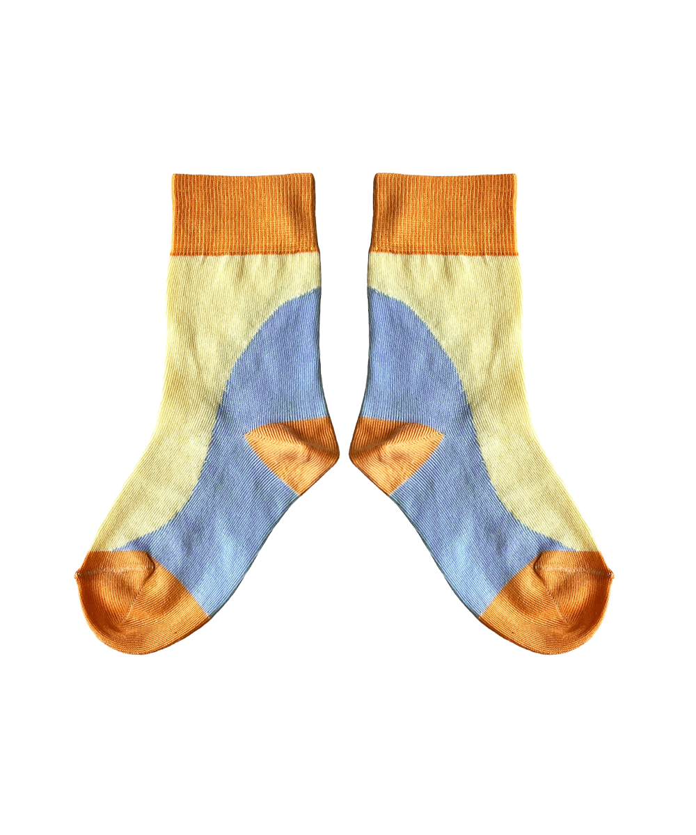 Tonnau Socks - Chambray Blue/Yuzu