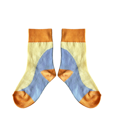 Tonnau Socks - Chambray Blue/Yuzu - Kids